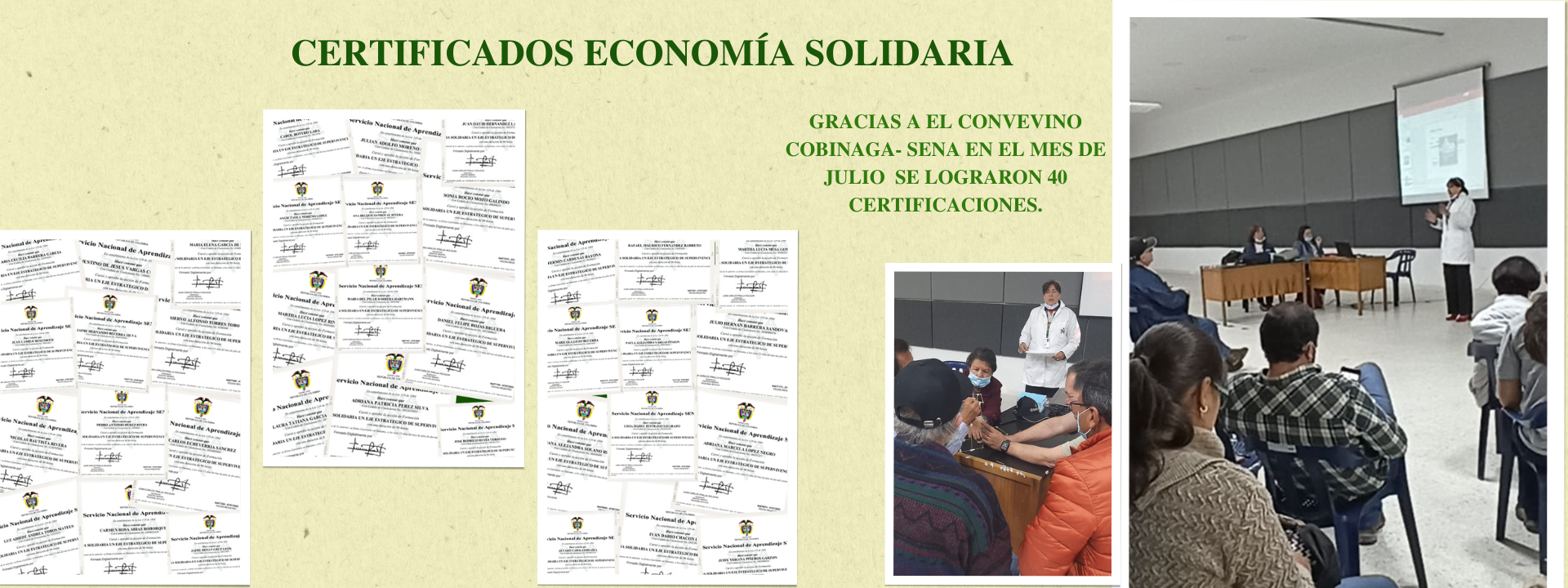 CERTIFICACIONES CURSO COOPERATIVISMO